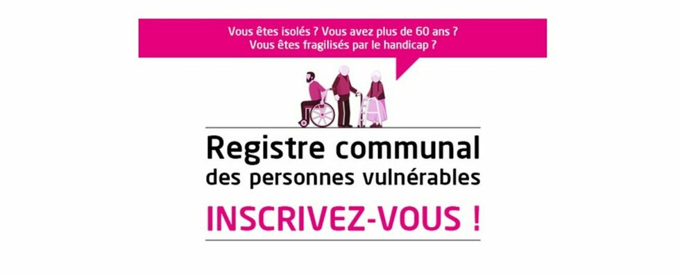 Registre des personnes vulnérables